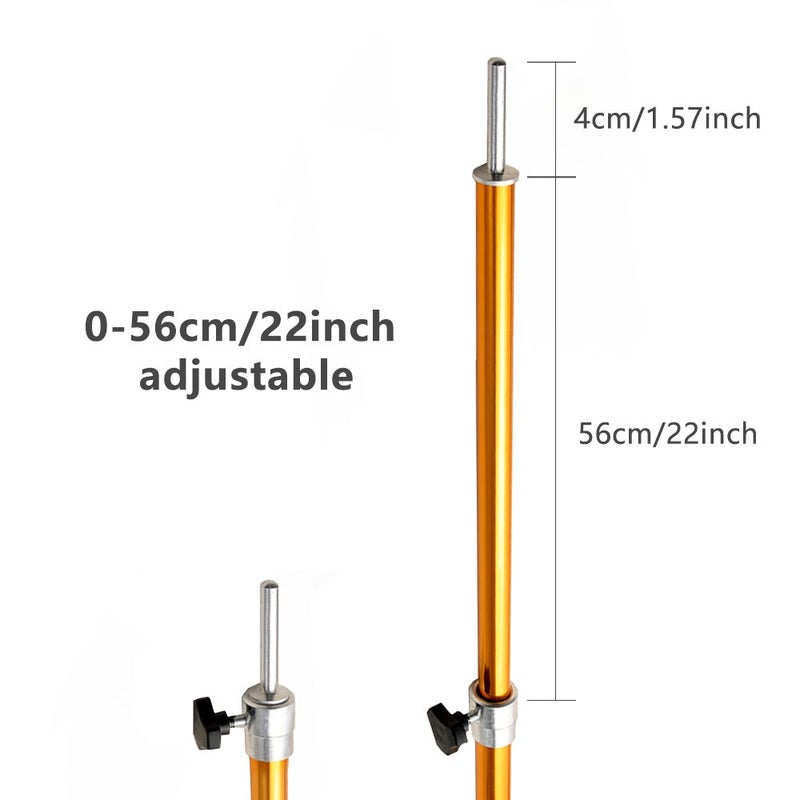 Odoland Adjustable Telescoping Aluminum Tarp and Tent Poles Set of 2 - Collapsible Lightweight for Camping, Backpacking, Hammocks, Sun Shade Shelters, and Awnings - Image 4